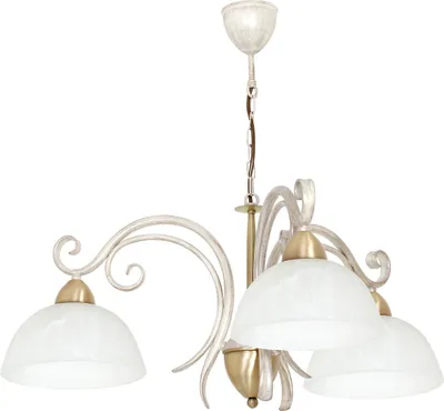 Obrázek produktu pro Dekorativní krémová závěsná lampa 3 skleněná stínidla Aurora 3xE27 15W Luminex