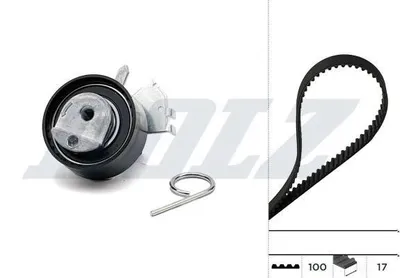 Produktbild von DOLZ SKD061 Zahnriemensatz passend für PEUGEOT 206 Schrägheck (2A/C) 100-Zähne