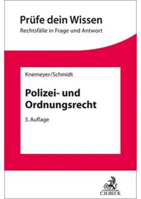 Produktbild von Polizei- und Ordnungsrecht