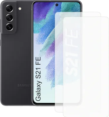 Produktbild von Zwei Stück (2x) Display-Schutzfolie Displayschutz-Glas 9H Glas für Samsung Galaxy S21 FE
