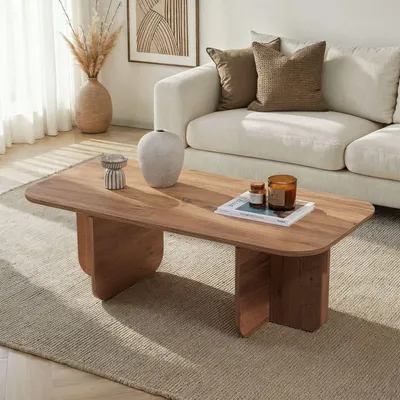 Image de Skye Decor, Akira - Atlantic Pine, table basse, pin atlantique, 100 % PANNEAU DE PARTICULES MÉLAMINÉ, 120 x 60 x 41 cm