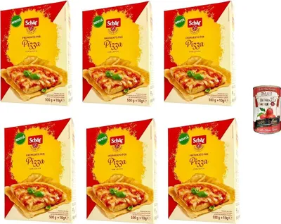 Produktbild von 6x Schar Pizzamischung mit Hefe 500g+ Hefe 10gr+ Italian Gourmet pelati 400gr