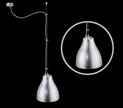 Produktbild von Fischer & Honsel Leuchten Pendelleuchte Metall silber matt – Industrial Design & Loft Style Ø 28 cm