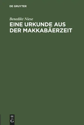 Produktbild von Eine Urkunde aus der Makkabäerzeit