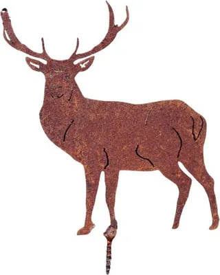 Produktbild von Gartenstecker Hirsch Edelrost