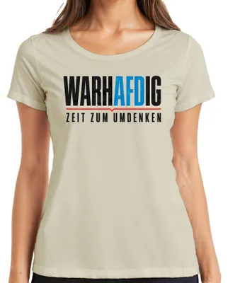 Productafbeelding van Eerlijk gezegd, tijd voor een andere kijk: Patriotische uitspraak, sarcasme, demonstratie. Dames T-shirt, natuur, groot