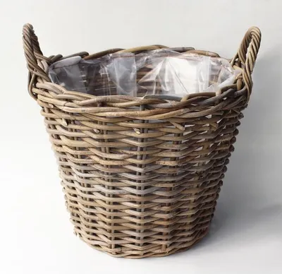 Produktbild von Weidenkorb mit Griffen - Kartoffelkorb Ø25 cm - Höhe 19 cm