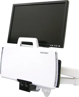Zdjęcie produktu dla Ergotron 200 Series Combo Arm, 8,2 kg, 61 cm (24"), 75 x 75 mm, 100 x 100 mm, Biały