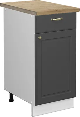 Produktbild von Küchenunterschrank Vicco Fame-Line Anthrazit-Gold 40 cm , AP Eiche, Model 46775