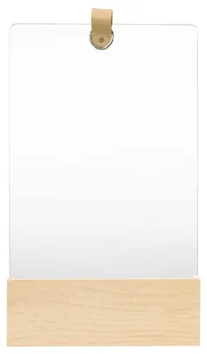 Obrázok produktu pre Zrkadlo na stenu z masívneho borovicového dreva, rozmer 23 x 39,5 cm