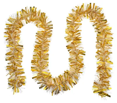 Imagen del producto de Guirnalda navideña de Clayre & Eef, 200 cm, color dorado, de plástico