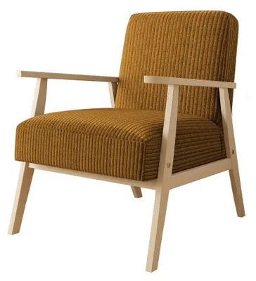 Produktbild von MIRJAN24 Sessel Runoya Cord, Wohnzimmersessel vom Hersteller, Vintage Relaxsessel, Polstersessel (Farbe: Poso 1)