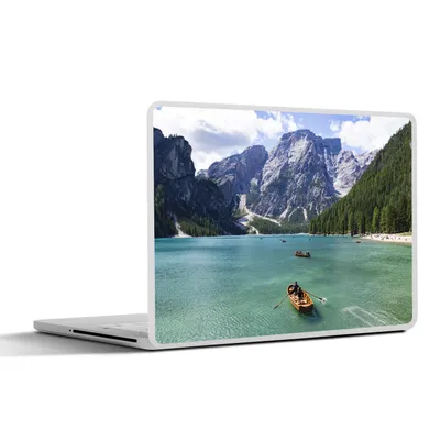 Produktbild von MuchoWow® Laptop Aufkleber Sticker Cover Dolomiten - Boot - Berg 40x30 cm - Laptop Dekoration - Selbstklebend