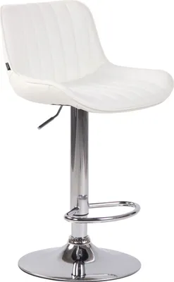 Produktbild von Barhocker Lentini Kunstleder chrom weiß