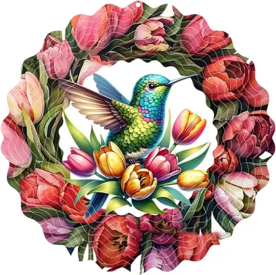 Produktbild von Outdoor Windspiel Skulpturen, Heimdekoration, Ornament, Terrasse, Rasen | Hängbarer Windspinner Für Garten Für Frauen Oma Ehefrau Terrasse Rasen Geburtstag Feiertag Wohndekoration Ornament Kunstwe