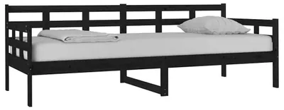 Obrázok produktu pre vidaXL Denná posteľ Black Solid Pine 80x200 cm