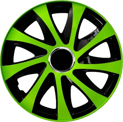 Produktbild von Radkappen Radzierblenden Radblenden - 4 Stück Komplettset - NRM Drift Extra - Grün - 14" Zoll