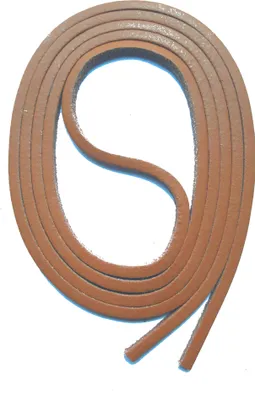 Produktbild von SNORS Ledersenkel - BRAUN - 3mm - echtes Leder