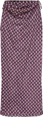 Produktbild von LSCN by Lascana Meshrock rot-blau-beige bedruckt Größe 42