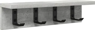 Obrázek produktu pro vidaXL Nástěnný noční stolek Beton Šedý 40 x 10,5 x 10,5 cm