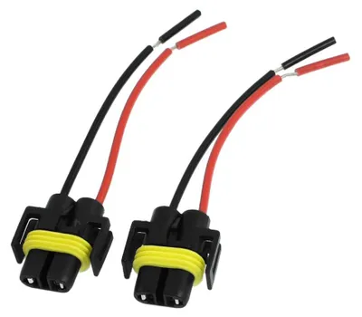 2er Set H11 Kabelbaum 12V Auto-Scheinwerfer-Stecker