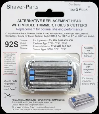 Obrázok produktu pre Holiaca hlava 92S kompatibilná s Braun 92S, 94M, 92M, 90S, 90B, 92B