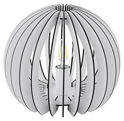 Imagen del producto de EGLO Cossano, Blanco, Acero, Madera, Dormitorio, Salón, IP20, Clase II, ENEC