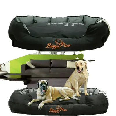 Image de Lit pour chien, imperméable, lavable en machine, noir-a, XXL