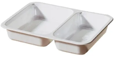 Produktbild von CPET-Schale 2 Weiß CPET 225x175x35 | Packung (250 Stück)