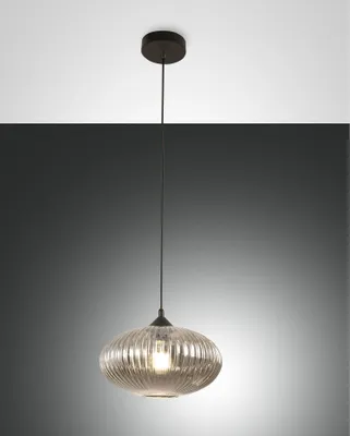Produktbild von Fabas Luce Pendelleuchte Fiordaliso E27 Ø300mm Grau