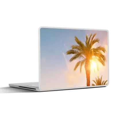 Produktbild von MuchoWow® Laptop Aufkleber Sticker Cover Palme - Sommer - Sonne - Tropisch 31x22.5 cm - Laptop-Deko