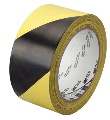Image de 3M ruban adhésif en PVC souple 766i, noir/jaune