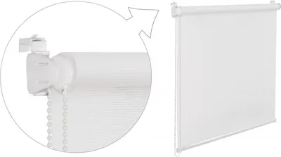 Obrázok produktu pre Okenná roleta bambusová optika biela 105x150 cm súkromie roleta upínacia roleta bez vŕtania!