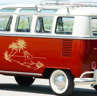 Produktbild von Aufkleber - Autoaufkleber "Beach Girl" 86cm x 60cm gold - Tuning Carystyling Heckscheibe Auto