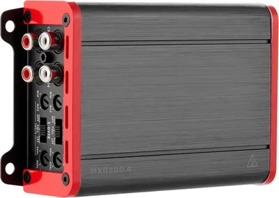 Produktbild von Car-Audio-Verstärker, 4-Kanal-Brückbarer-Autoverstärker, Mehrkanal-Stereoverstärker der Klasse D, max. 4 x 120 W bei 4 Ohm / 4 x 200 W bei 2 Ohm, hohe Ausgangsleistung, für SUVs, Pickups und Geländewagen