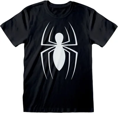 Produktbild von Marvel Comics Spider-Man - Classic Logo - Black T-Shirt - Größe S
