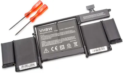 Produktbild von vhbw Akku kompatibel mit Apple MacBook MF839LL/A, MF841LL/A, Pro 13' 2015 Retina Notebook (6500 mAh, 11,43 V, Li-Polymer)