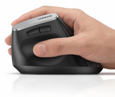 Immagine prodotto di Mouse verticale ergonomica, wireless, con tecnologia Bluetooth 5.0, ricaricabile e dotata di indicatore di batteria