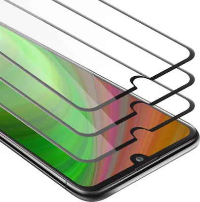 Zdjęcie produktu dla Cadorabo 3x Folia ochronna na cały ekran do LG K50 w kolorze czarnym Hartowane szkło ochronne wyświetlacza
