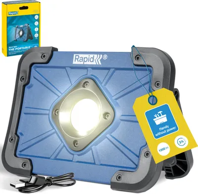Produktbild von RAPID The Portable Akku Arbeitsleuchte 1000lm LED IP65 Powerbank 5001731