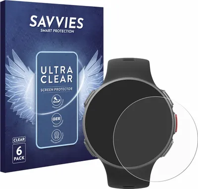 Produktbild von 6x Für Polar Vantage V / V Titan Schutzfolie Savvies Displayschutz Display Schutz Folie Klar Transparent