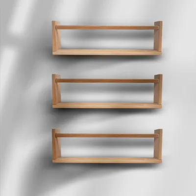 Immagine prodotto di Skye Decor, BLTYZ-AKTV040, mensola a muro, rovere, 100% LEGNO DI PINO MASSICCIO, 50 x 8 x 15 cm