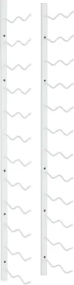 Produktbild von vidaXL Wand Weinregal für 24 Flaschen Weiß Eisen