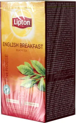 Produktbild von Lipton Schwarztee English Breakfast Energise, 25er Pack