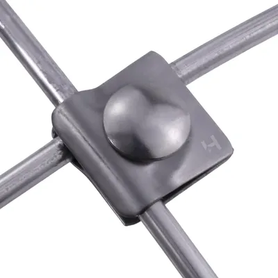 Produktbild von Haus-Held Kreuzverbinder Blitzschutz V4A Edelstahl für Runddraht 8 mm Erdung PV