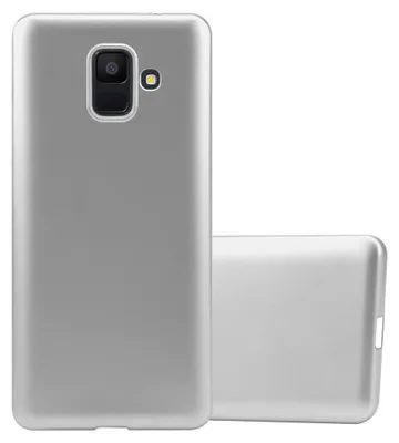 Image de Cadorabo Housse de protection pour Samsung Galaxy A6 2018 Housse en argent Housse pour portable TPU silicone Etui Cover Case