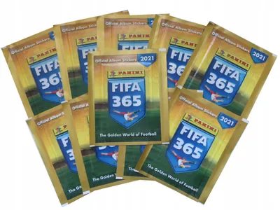 Produktbild von Panini Fifa 365 2021 40 Packets 200 Football Stickers: Barcelona, Real +