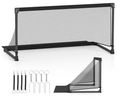 Obrázok produktu pre Skladacia futbalová bránka 150x71x76cm s kovovým rámom a PE sieťou