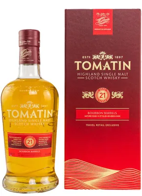 Produktbild von Tomatin 21 Jahre - Bourbon Barrels - Travel Retail Exclusive - Single Malt Whisky
