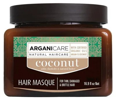 Produktbild von ARGANICARE Haarmaske mit Argan- und Kokosnussöl, 500 ml